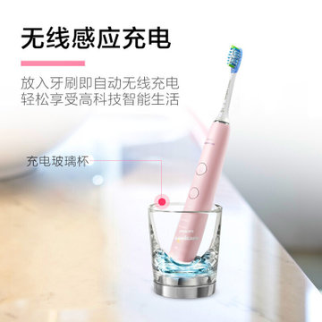 飞利浦(PHILIPS) 电动牙刷 钻石亮白智能系列 成人声波震动牙刷HX9901/33（9362升级款）