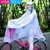 自行车雨衣单人男女成人水衣单车透明韩版学生骑行电动电瓶车雨衣kb6(单帽檐(雪花白) XXL)第2张高清大图