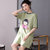 ZHF筑恒丰  纯棉 圆领短袖睡裙B-YJK8526(浅绿色 XXL)第5张高清大图