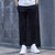 赛丹狐男运动休闲裤夏季薄款95%棉弹力透气束脚裤青少年修身潮款针织裤SX5687(黑色 XL)第2张高清大图