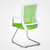 海琴办公家具 清新简约绿色家用电脑椅 办公椅子网布透气 可升降带轮子 弓形腿(绿色 弓形脚(钢制))第3张高清大图