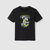 HLA/海澜之家MR.BLACK系列男女同款休闲圆领卡通图案短袖T恤HNTBJ2Q418A(黑色 L)第3张高清大图