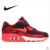 Nike/耐克官方 NIKE AIR MAX 90女鞋运动鞋 透气气垫鞋跑步鞋夏季(黑红 37)第4张高清大图