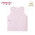 小米米minimoto男女童短袖字型背心马甲无袖打底上衣(粉红 90cm（1-2岁）)第2张高清大图