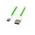 包尔星克 USB数据线/充电线/连接线 安卓手机数据传输充电适于三星/华为/小米 1.5米 绿色USB2-ERMIB15第3张高清大图