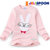 JELISPOON吉哩熊冬季新款女童可爱小兔子T恤(150 淡粉色)第2张高清大图