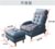 懒人沙发科技布躺椅网红阳台折叠沙发椅小户型单人卧室休闲贵妃椅(墨绿色)第4张高清大图
