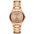 全球购 巴宝莉（BURBERRY）手表 时尚潮流钢带圆盘日历石英表 女表 BU9034(金色 钢带)第4张高清大图