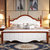 乔林曼兰 实木双人床 美式地中海风格橡木床(1.8*2m 床+床头柜2个)第2张高清大图