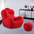 威莱雅休闲懒人沙发佛椅网红椅设计师款网红单人沙发现代休闲明星同款沙发(绿色-条纹)第4张高清大图