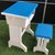 尚扬塑钢课桌凳(蓝色)第5张高清大图