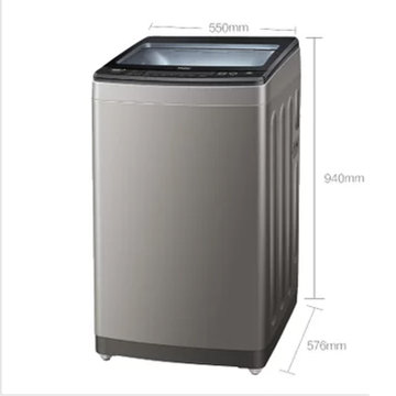 海尔（haier）洗衣机 8.5公斤直驱变频双动力智能自编程全自动波轮洗衣机 S8518BZ61(银色 8.5KG)