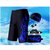 时尚泳镜泳帽装备五件套装游泳裤五分平角宽松游泳衣(蓝火单条 4XL(180-200斤))第3张高清大图