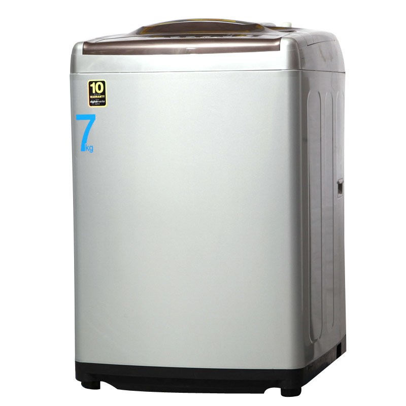 三星samsungxqb70n98isc7公斤变频节能波轮洗衣机银色钻石型内筒摇摇