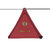 MASCOMMA 牛皮三角零钱包小收纳包彩色零钱包硬币包(赤丹红)第5张高清大图