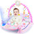雨儿婴儿健身架脚踏钢琴3个月新生宝宝健身器游戏毯音乐玩具0-1岁(樱花粉充电基础版)第5张高清大图
