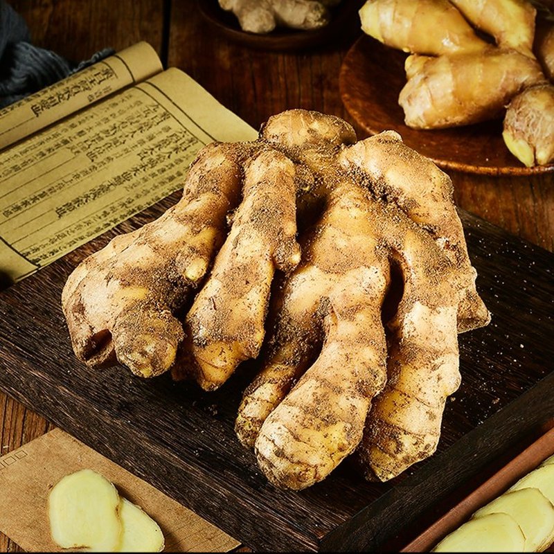 山东新鲜大黄姜应季生姜老姜做姜汁整箱包邮带泥生姜老黄姜黄姜5斤装