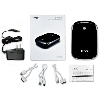 TPOS U901移动电源充电宝（黑色）（9000mAh）