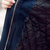莉妮吉尔2017秋冬季新款牛仔蓝棉衣女加厚外套貉子毛领韩版中长款大码棉服(深蓝色 XXL)第5张高清大图
