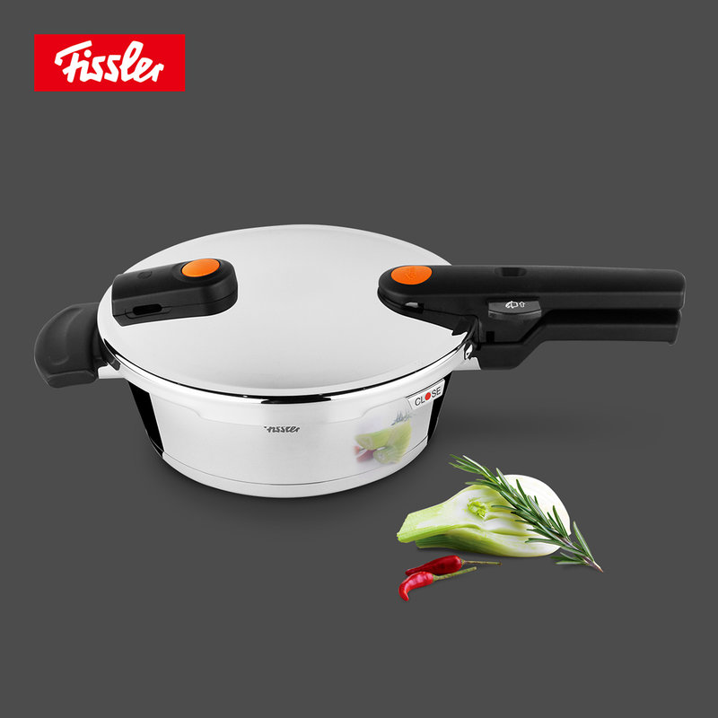德国菲仕乐fissler 橙色沸点22厘米高速快锅2.5l 压力锅高压锅