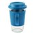 三光云彩RC107带盖钢化耐热玻璃水杯含隔热套（深蓝色）（380ml）第4张高清大图