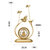 汉时欧式时尚轻奢装饰金属座钟客厅创意透明机芯时钟摆件HD8373(纯铜透明机芯)第2张高清大图