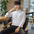 森雷司男士长袖衬衫春秋季条纹休闲衬衣韩版衬衫(白色 L)第4张高清大图