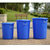 圆形塑料垃圾桶大号 有盖 大水桶 工业垃圾桶 生活垃圾桶 带盖塑料垃圾桶(蓝色B桶60升)第2张高清大图
