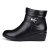 富贵鸟(FGN)冬季新款加绒女短靴妈妈靴G390632CR(黑色 40)第4张高清大图