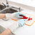 美佳多 家务清洁橡胶手套家用厨房PVC防水防滑薄款手套耐用洗衣洗碗(粉色 M)第3张高清大图
