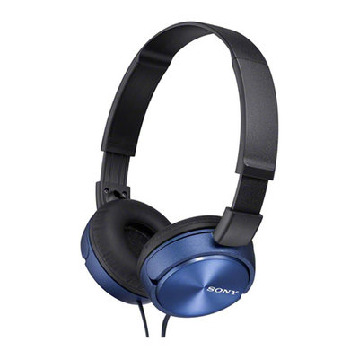 索尼(SONY)  MDR-ZX310头戴式重低音耳机监听耳机可折叠(蓝色)