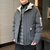 VINBORLEE男士棉服 冬季新款棉衣韩版潮流学生羽绒棉服短款棉袄KXP-H115(黑色XL)(深灰色 M)第2张高清大图