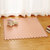 精明妈妈团明德田园风覆膜粉点PE泡沫拼图地垫儿童卧室地垫(粉红色 30*1.0cm  9片)第3张高清大图