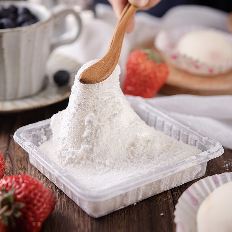 百钻雪媚娘皮材料免蒸半成品自制雪梅娘预拌粉班戟糯米糍烘焙原料免