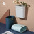日本AKAW爱家屋垃圾桶夹缝客厅房间窄缝废纸篓窄缝纸篓厨房垃圾筒(浅蓝色)第2张高清大图
