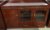 会客矮柜酒柜油漆胡桃木皮办公室储物柜1.5米简约现代大型茶水柜(三门两抽)第3张高清大图