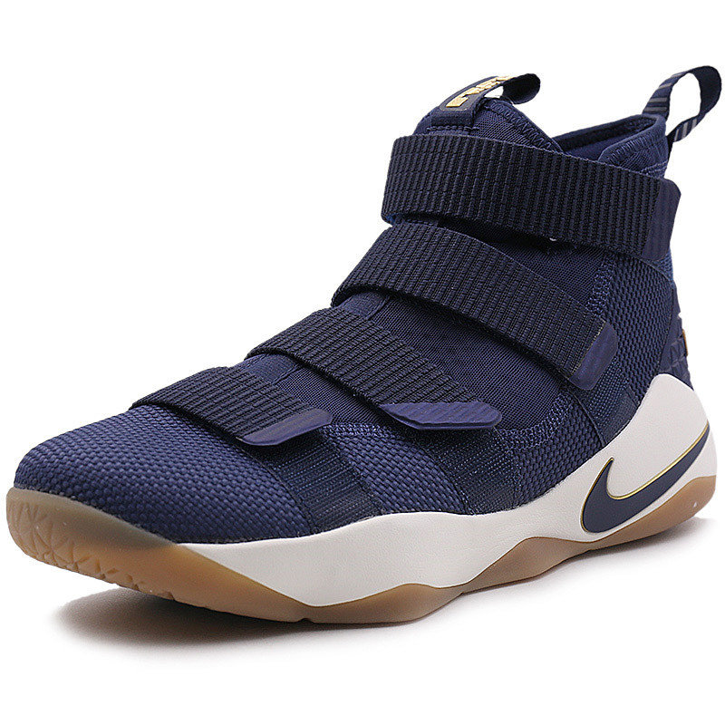 nike耐克詹姆斯士兵11代篮球鞋 lebron soldier lbj 战士11 黑金高帮