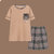 金莎拉夏季男士睡衣短袖短裤大码家居服夏天全棉休闲薄款居家服套装(P1002 L)第10张高清大图