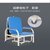 云艳YY-C0030陪护床椅床两用多功能单人便携折叠椅床医院家用午休椅午睡 经典款（蓝色））第4张高清大图
