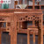 敬义堂红木餐桌实木中式餐台花梨餐厅桌椅组合方形饭台刺猬紫檀八仙桌(刺猬紫檀 八仙台0.88米+4方凳)第7张高清大图