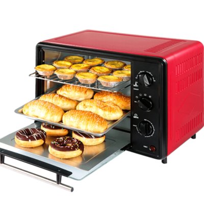 九阳（Joyoung） KX-32J92A烤箱 家用多功能电烤箱32升大容量带烤叉 红色