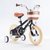 优贝儿童自行车定制款小白鲨12寸宝宝脚踏车2-5岁童车男女孩单车。(黑色 18)第2张高清大图