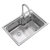 箭牌(ARROW) 厨房304不锈钢水槽 一体成型加厚拉丝 洗菜盆洗碗池水槽(抽拉单槽 默认)第2张高清大图