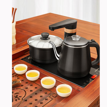 奥克斯全自动上水壶电热烧水壶电茶炉功夫茶煮茶器泡茶壶茶台HX-10B76