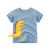 浒浒豹2021儿童短袖T恤孩子的衣服童装夏季洋气男童上衣宝宝汗衫(水蓝色 100cm)第2张高清大图