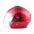 新品半盔骑行头盔电动车男女通用防护帽保暖四季头盔(红色 成人)第4张高清大图