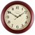 欧式实木现代简约复古静音钟表挂钟客厅时钟中式木质创意美式挂表(16英寸（直径40.5厘米） --淡棕色—34)第2张高清大图