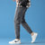 传奇保罗牛仔裤男夏季薄款2021年新款裤子潮流牌直筒宽松男士休闲长裤（M-4XL）812306(黑色 L)第3张高清大图