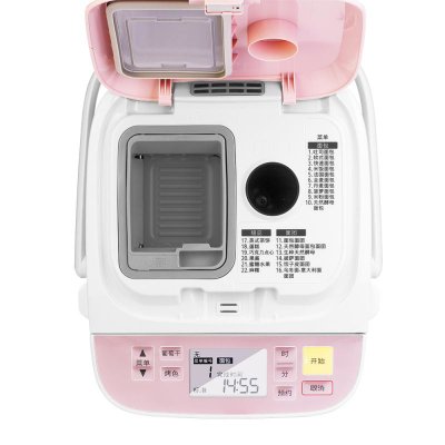 松下SD-PPF100面包机 智能温控家用自动投料(粉色)