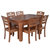 木巴餐桌实木餐桌椅组合可伸缩折叠饭桌圆桌子跳台家用餐桌小户型(CZ166+YZ341(一桌六椅） 默认)第3张高清大图